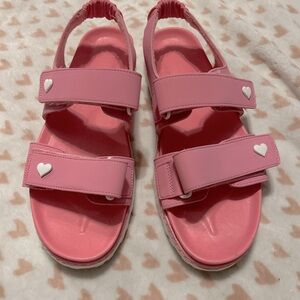 STONEY CLOVER Pink Heart Sandals